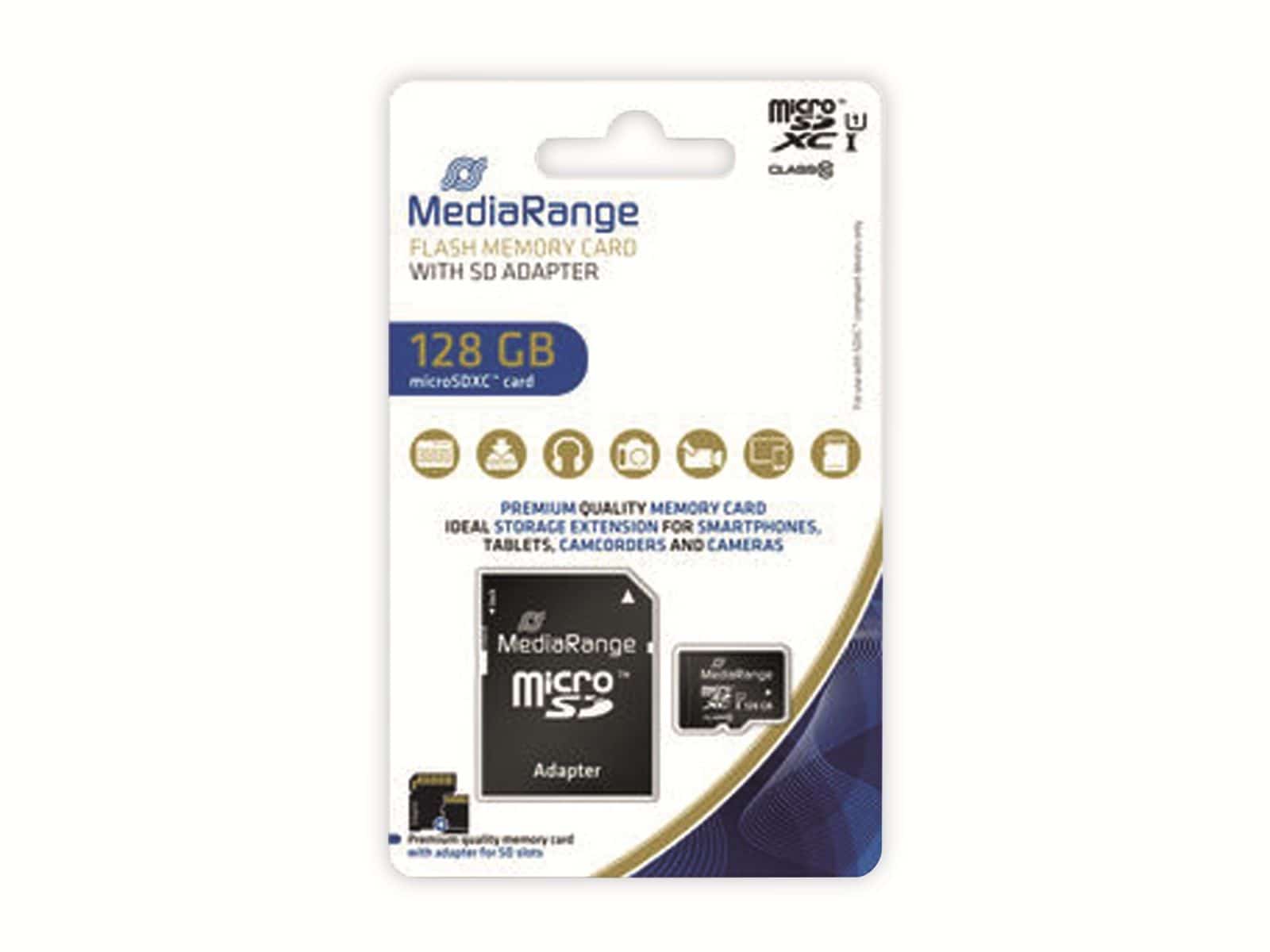 MEDIARANGE MicroSD-Card Class 10, 128 GB von Mediarange