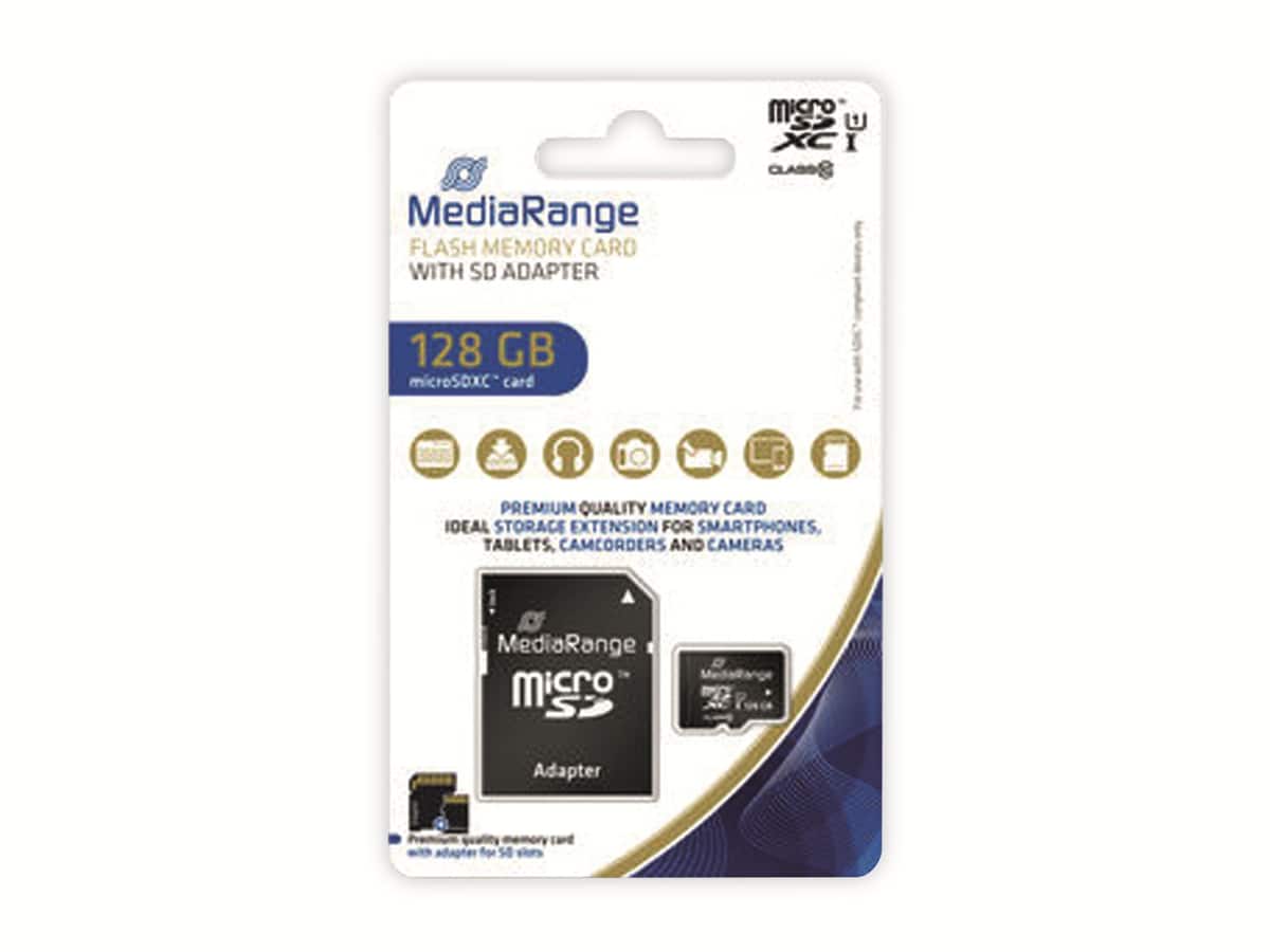 MEDIARANGE MicroSD-Card Class 10, 128 GB MEDIARANGE MicroSD-Card Class 10, 128 GB von Mediarange