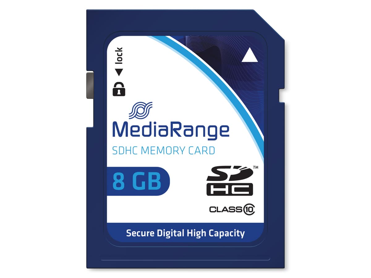 MEDIARANGE SDHC-Card MR962, 8 GB von Mediarange