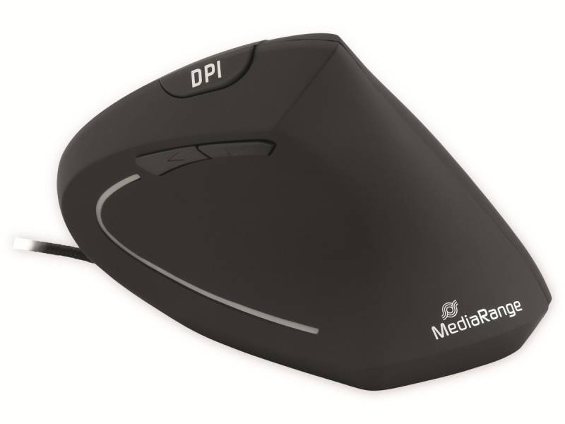 MEDIARANGE USB-Maus MROS230, 6 Tasten, schwarz von Mediarange