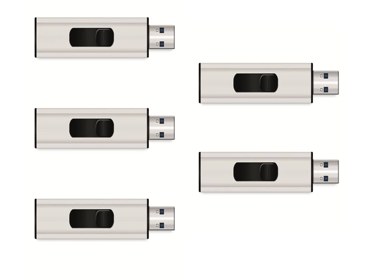 MEDIARANGE USB-Stick MR917, USB 3.0, 64 GB 5er Pack von Mediarange
