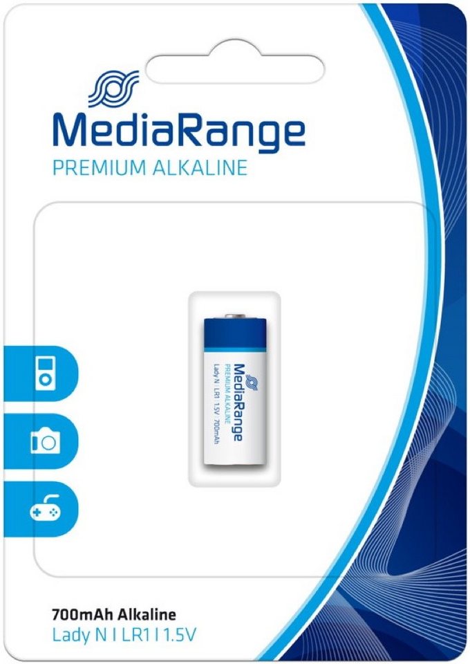 Mediarange 1 LR1 / N Lady Alkaline Knopfzelle Batterie Blister Knopfzelle von Mediarange