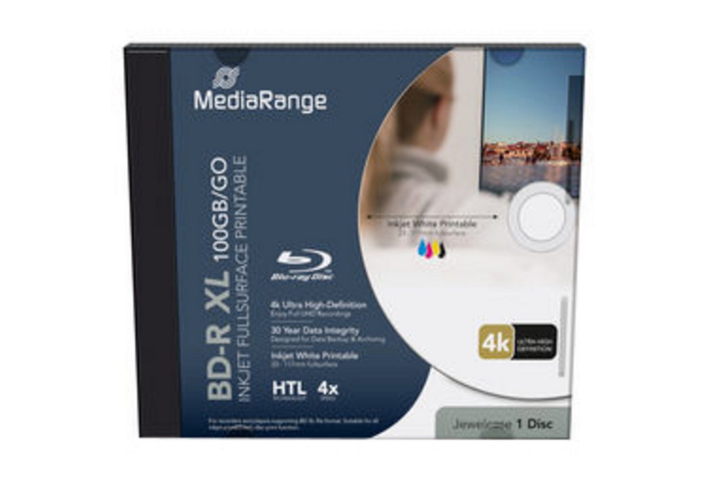 Mediarange Blu-ray-Rohling MediaRange BD-R XL 100GB, Blu-ray-Rohlinge Mediarange Blu-ray-Rohling MediaRange BD-R XL 100GB, Blu-ray-Rohlinge von Mediarange