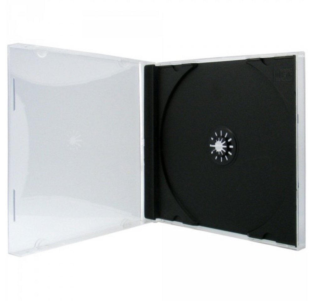 Mediarange CD-Hülle 50 Professional CD Hüllen 1er Jewelcase 10,4 mm schwarz von Mediarange