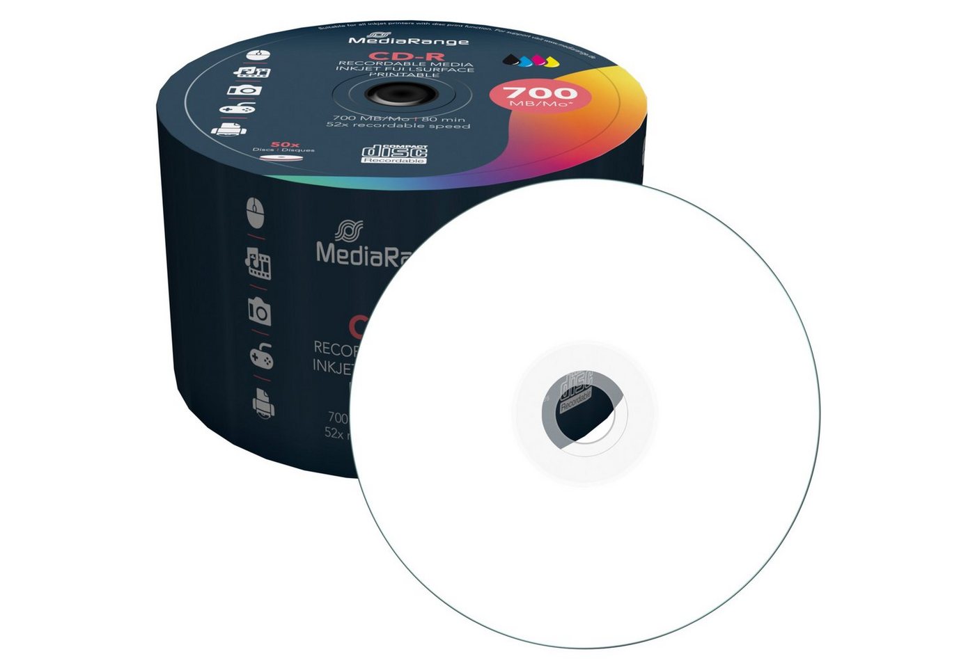 Mediarange CD-Rohling CD-R 700 MB von Mediarange