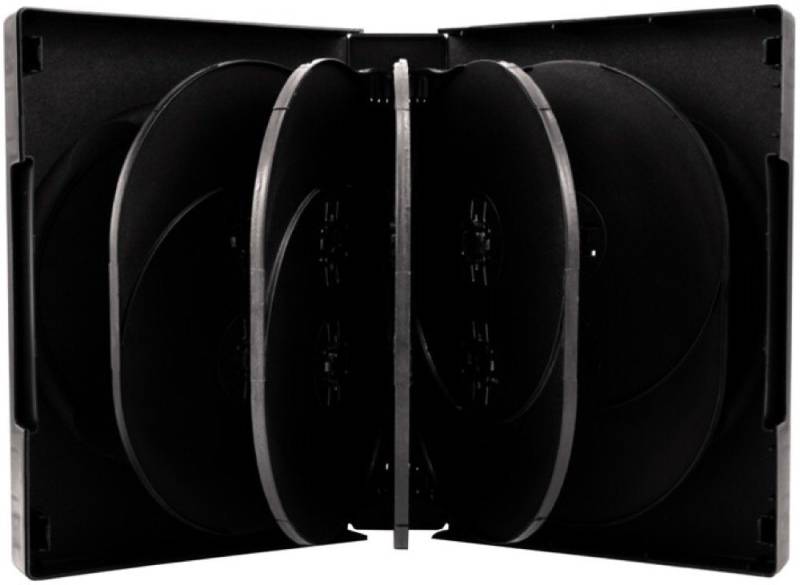 Mediarange DVD-Hülle 10 DVD Hüllen 12er Box 38 mm für je 12 BD / CD / DVD schwarz von Mediarange