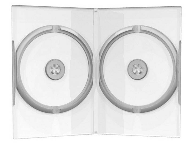 Mediarange DVD-Hülle 25 DVD CD Hüllen 2fach double 14mm transparent von Mediarange