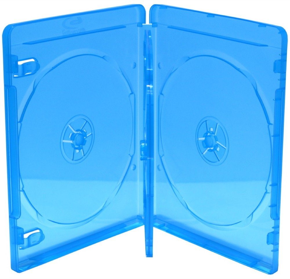 Mediarange DVD-Hülle 5 Blu-ray Hüllen 4er Box 14 mm für je 4 BD / CD / DVD blau von Mediarange