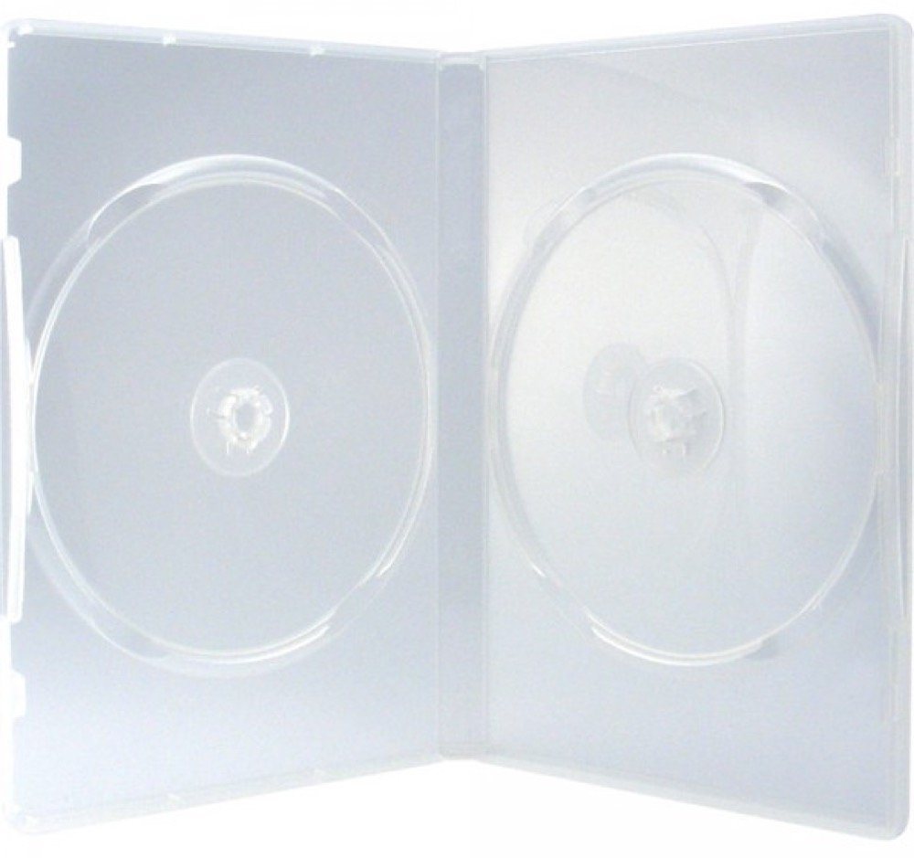 Mediarange DVD-Hülle 50 Professional DVD Hüllen 2er Box 14 mm BD / CD / DVD transparent von Mediarange
