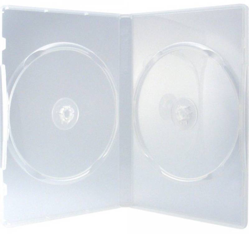 Mediarange DVD-Hülle 50 Professional DVD Hüllen 2er Box 14 mm BD / CD / DVD transparent von Mediarange