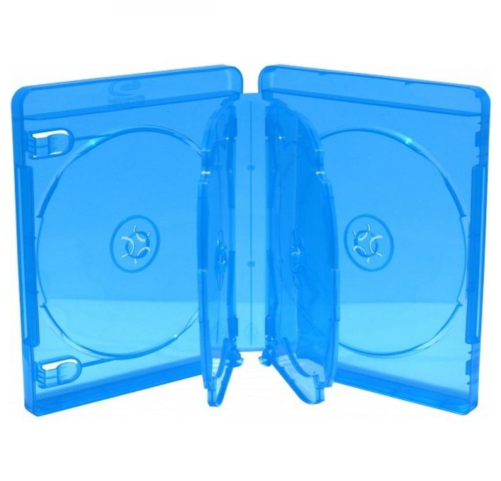Mediarange DVD-Hülle Blu-ray 6er Hüllen, 22 mm, Maschinen-pack-Qualität, Blau, Transparent von Mediarange