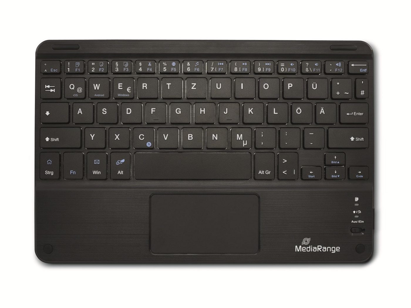 Mediarange MEDIARANGE Funk-Tastatur MROS130, Touchpad Tastatur von Mediarange