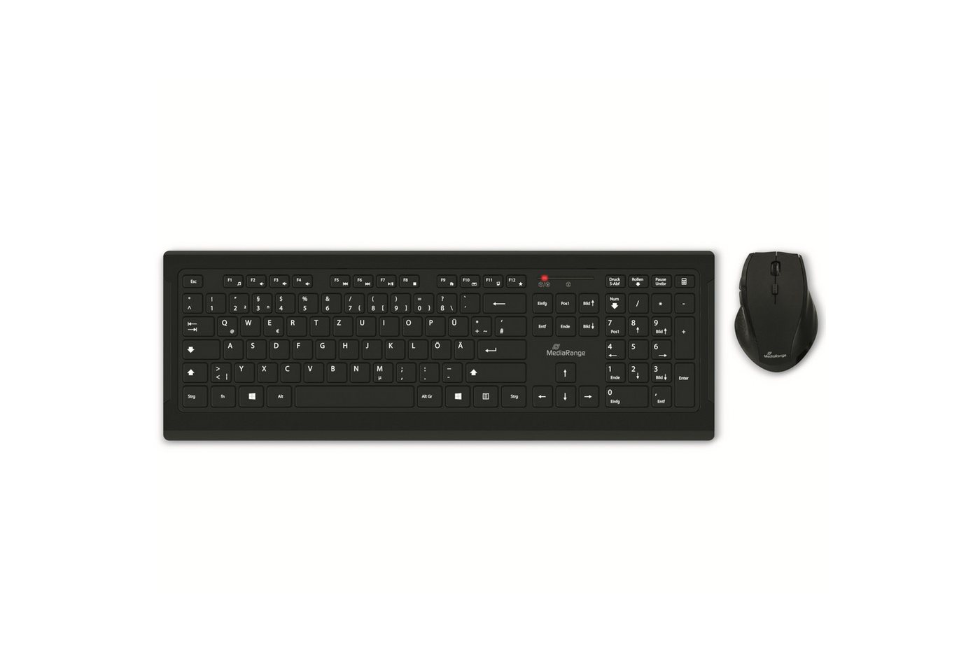 Mediarange MEDIARANGE Funk-Tastatur- und Maus-Set MROS104 Wireless-Tastatur Mediarange MEDIARANGE Funk-Tastatur- und Maus-Set MROS104 Wireless-Tastatur von Mediarange