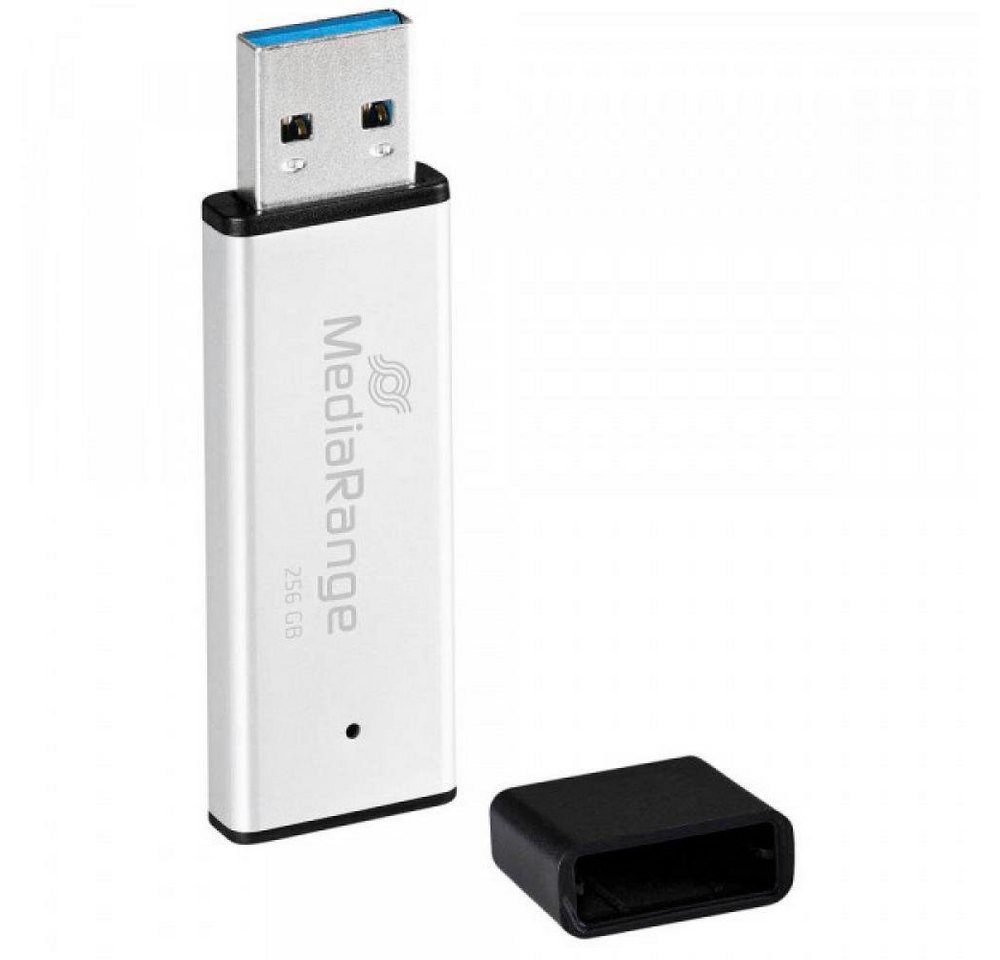 Mediarange MEDIARANGE USB-Stick 256GB USB 3.0 high performance aluminium 220 MB/S USB-Stick von Mediarange