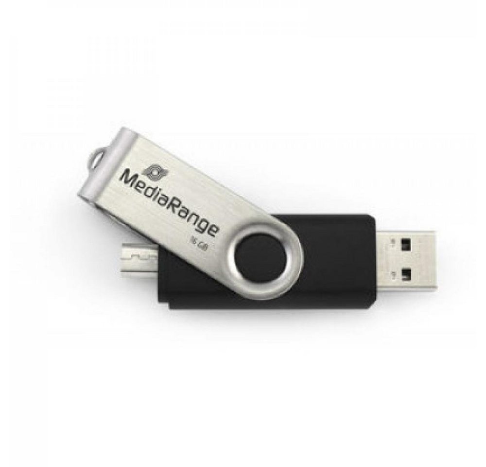 Mediarange MEDIARANGE USB-Stick 32GB Kombo Micro USB OTG 32 GB - 32 GB USB-Stick von Mediarange