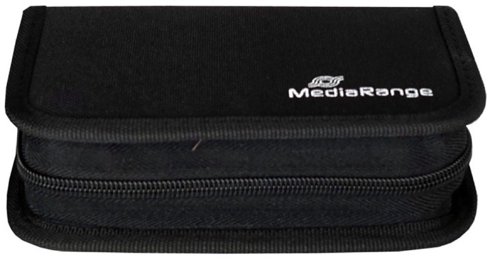 Mediarange Tasche für 6 USB Sticks und 3 SD Speicherkarten in schwarz USB-Stick von Mediarange