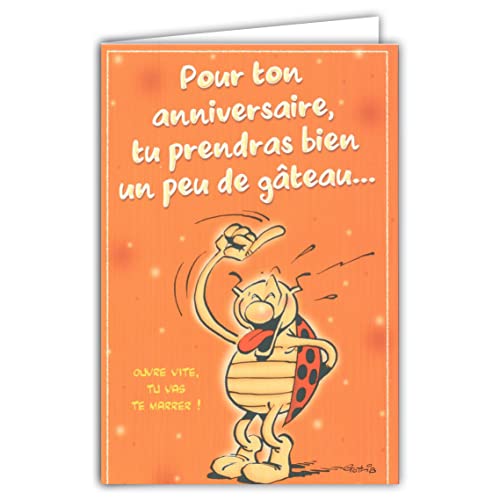 Afie CD Cox 531 Grußkarte mit Umschlägen, Motiv "Gotlib", 17 x 11,5 cm von Médiat
