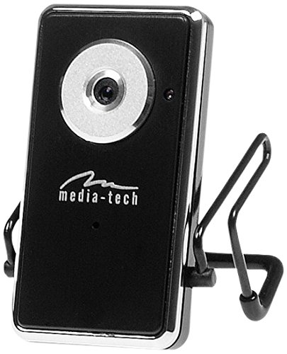 Media-TECH Webcam 2 Mio Pixel Aufloesung 1600x1200 DPI schlankes Design Mikrofon Glaslinse Fixed Focus Arcsoft USB 2.0 von media-tech