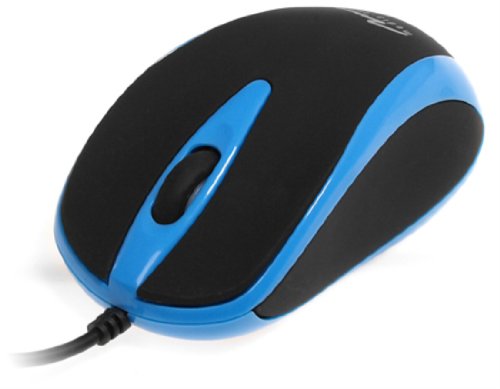 Media-Tech Plano MT1091B Optische Maus, USB, Blau von Mediatech