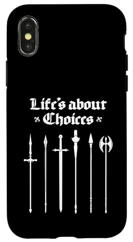 Life's About Choices Mittelalterliche Ritter Ren Faire Jousting Hülle für iPhone X/XS Life's About Choices Mittelalterliche Ritter Ren Faire Jousting Hülle für iPhone X/XS von Medieval Renaissance Ren Faire Jousting Knight