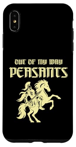 Out Of My Way Peasants Mittelalterliche Ritter Ren Faire Jousting Hülle für iPhone XS Max von Medieval Renaissance Ren Faire Jousting Knight