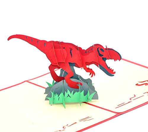 3D Pop Up Grußkarten Leere Karten für die meisten Gelegenheiten (Dinosaurier) von Medigy