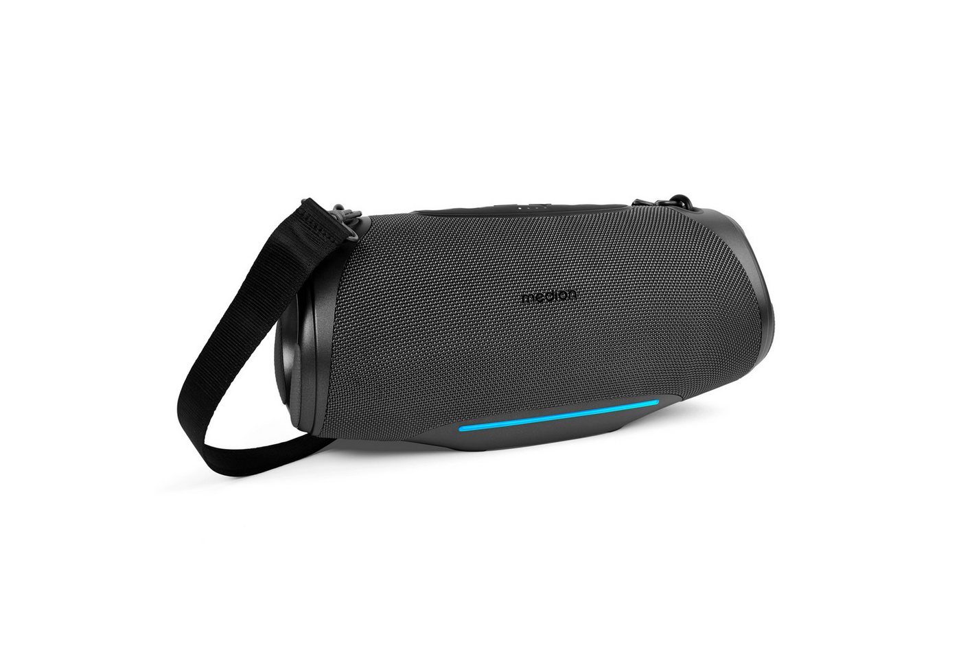Medion® LIFE® P61762 (MD 43762) L Bluetooth-Lautsprecher (A2DP Bluetooth, AVRCP Bluetooth, 50 W, tragbar, Bass Boost, Musikbox, RGB, IPX7, Powerbank, Anthrazit) von Medion®
