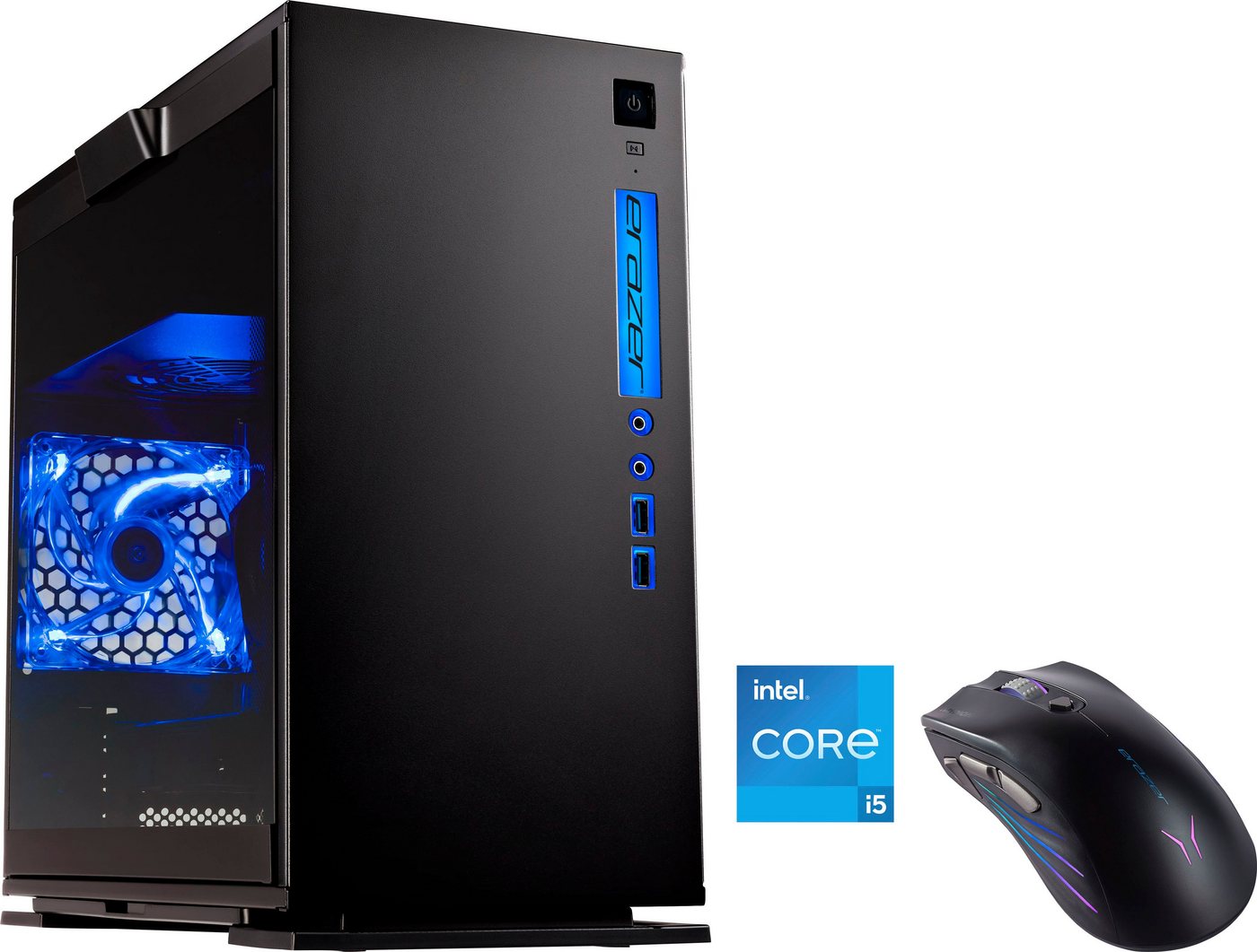 Medion® ERAZER Engineer P10 Gaming-PC (Intel® Core i5 12400F, GeForce RTX 3060, 16 GB RAM, 512 GB SSD, Luftkühlung) von Medion®
