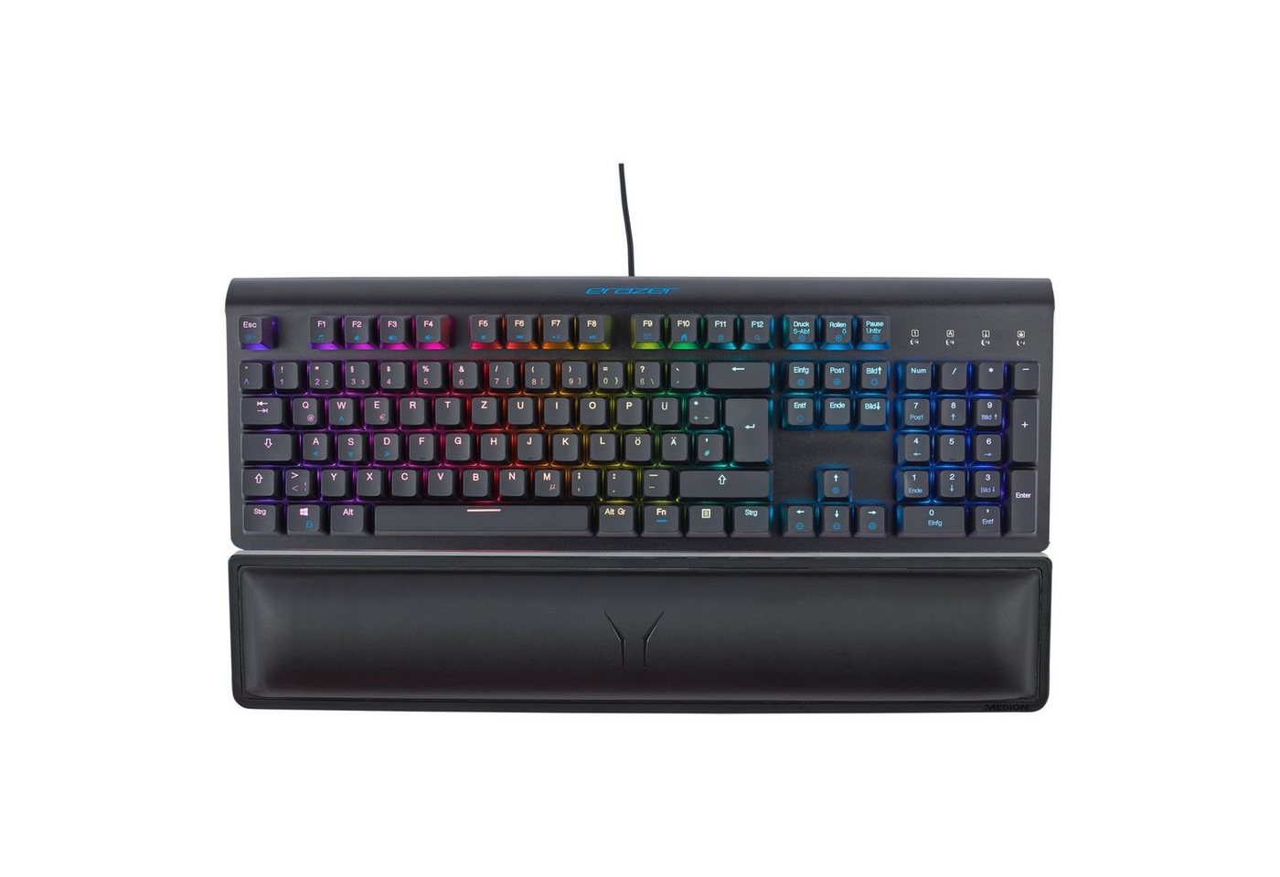 Medion® ERAZER Supporter X11 mechanische Gaming Tastatur 100% Anti-Ghost RGB Gaming-Tastatur von Medion®