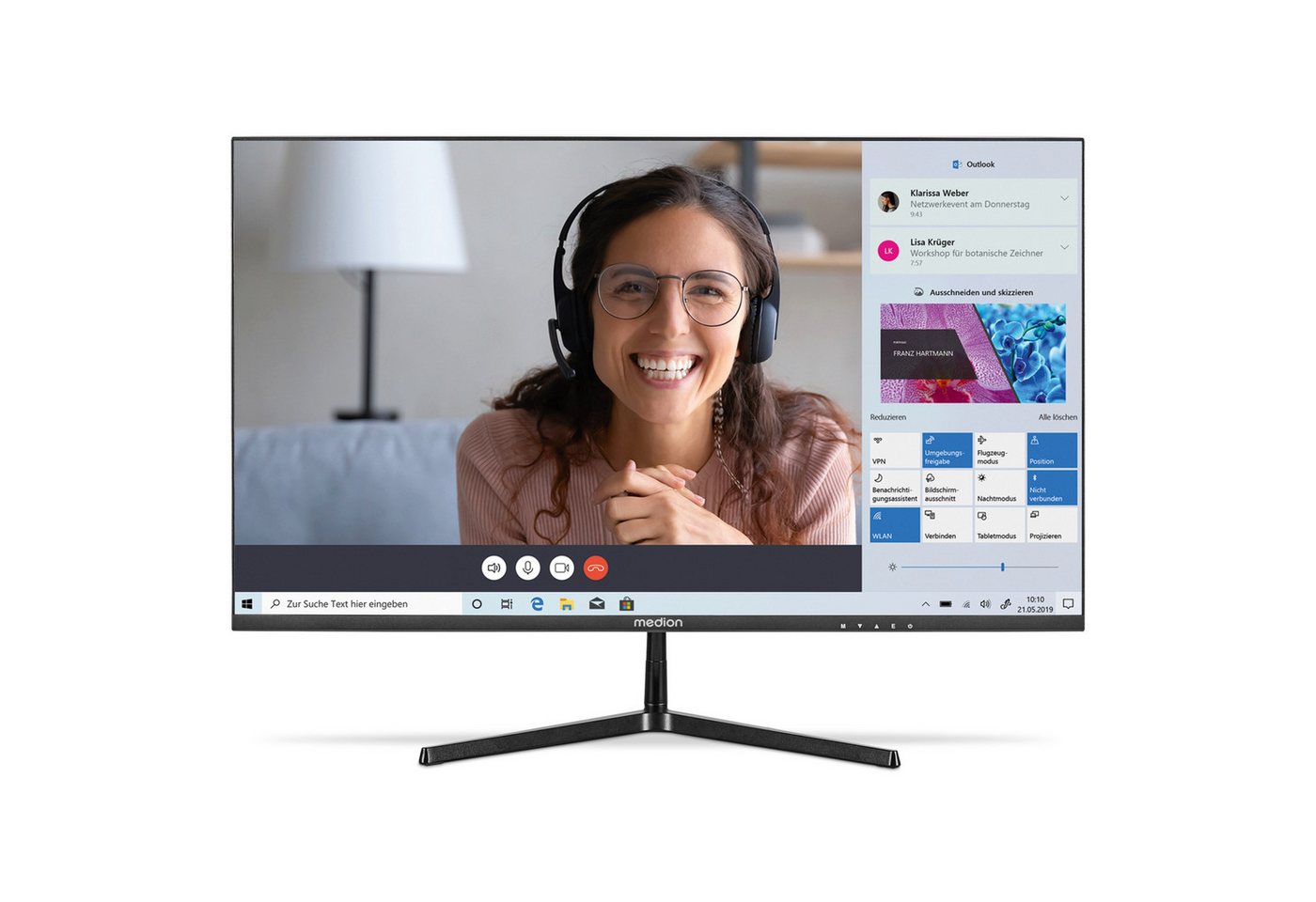 Medion® Widescreen Monitor MEDION® AKOYA® P52726 (MD 20154) Gaming-Monitor (68.6 cm/27 ", 1920x1080 px, 1080p Full HD, 14 ms Reaktionszeit) von Medion®