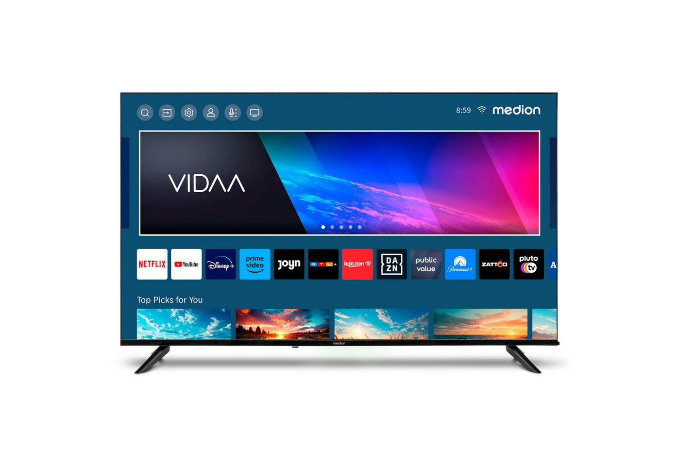Medion® MD31640 LED-Fernseher (108 cm/42.5 Zoll, 4K Ultra HD, Smart-TV) von Medion®