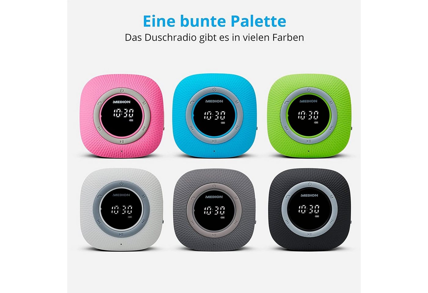 Medion® MEDION Duschradio mit Bluetooth UKW-Radio (UKW) von Medion®