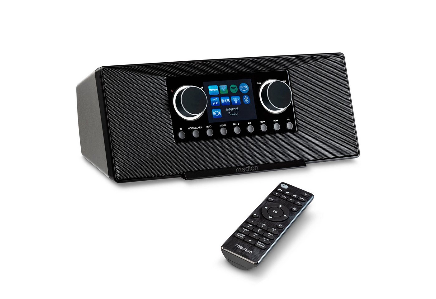 Medion® Stereo Internet Radio MEDION® P85333 (MD89289) Radio (Amazon Music, Spotify, WiFi, MW/UKW, DAB+, 6 W, P85333) von Medion®