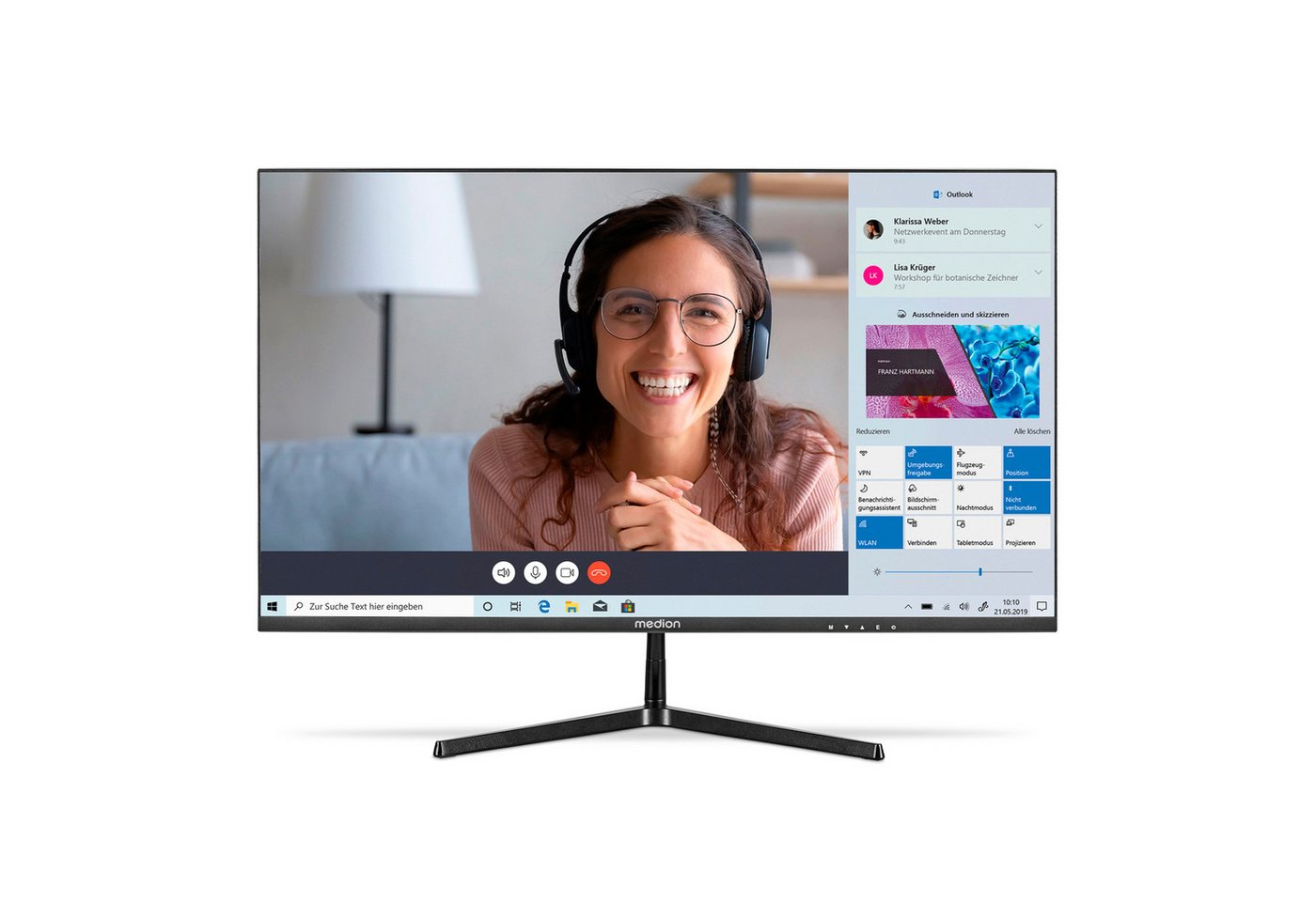 Medion® Widescreen Monitor MEDION® AKOYA® P52424 (MD 20152) Gaming-Monitor (60.5 cm/23.8 ", 1920x1080 px, 1080p Full HD, 14 ms Reaktionszeit) von Medion®