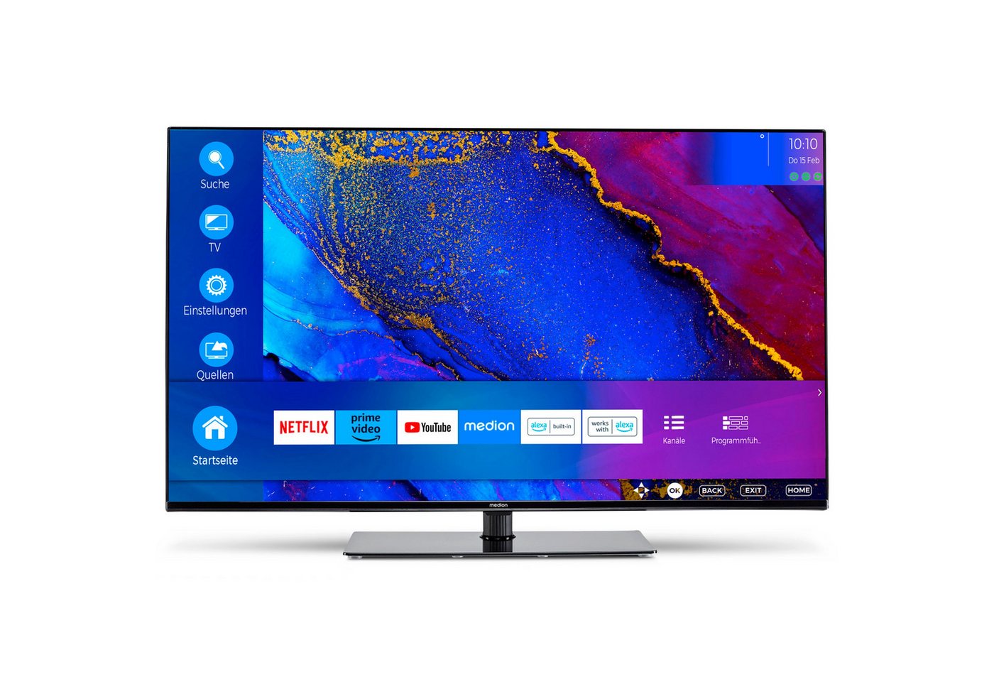 Medion® X14314 LCD-LED Fernseher (108 cm/42.5 Zoll, 4K Ultra HD, Smart-TV, 60Hz, MD30720) von Medion®