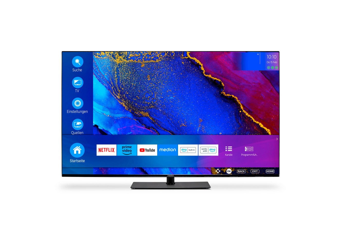 Medion® X15020 LCD-LED Fernseher (125.7 cm/49.5 Zoll, 4K Ultra HD, Smart-TV, 60Hz, MD30731) von Medion®