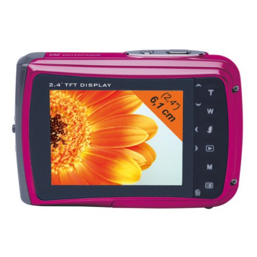 MEDION MD 86716 S42016 10MP Digitalkamera türkis ° 2,4"/ 6,1cm Display ° Wasserdicht bis zu 3m ° 4x digitaler Zoom ° Micro-SD Slot ° Videomodus ° Blende F2,8 ° Makro von Medion