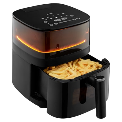 Medion MD 11780 X10 XL-Heißluftfritteuse 5 l, schwarz von Medion