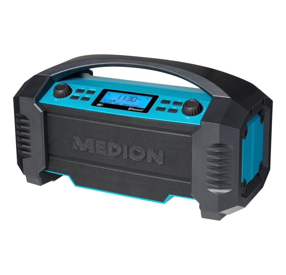 Medionic Medion MD 43320 DAB+ Baustellen-Radio - Robust und langlebig. Radio (DAB+ Empfang für klare Musik, Robustes Baustellen-Radio) von Medionic
