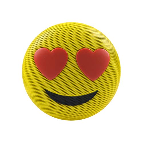 Jamoji Bluetooth Lautsprecherbox für Kinder, Love Struck, kabellose Lautsprecher mit integriertem Mikrofon, AUX-Anschluß, Micro-USB Anschluß, akkubetrieben mit 6 Stunden Laufzeit, Emoji, Smiley Jamoji Bluetooth Lautsprecherbox für Kinder, Love Struck, kabellose Lautsprecher mit integriertem Mikrofon, AUX-Anschluß, Micro-USB Anschluß, akkubetrieben mit 6 Stunden Laufzeit, Emoji, Smiley von Medisana