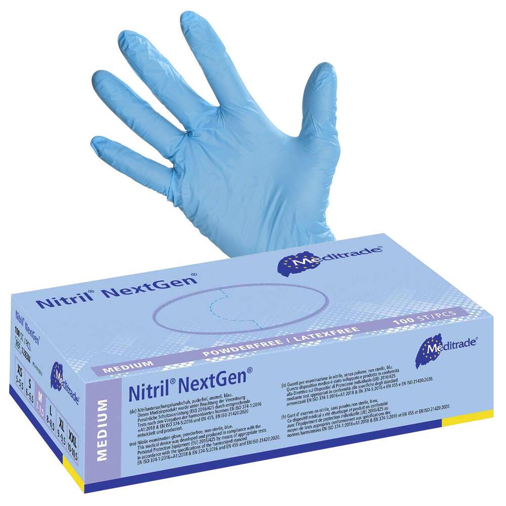 Meditrade® Einmalhandschuhe Nitril® NextGen® M blau von Meditrade®