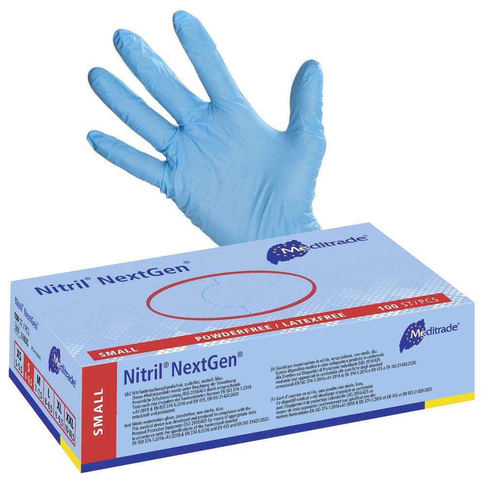Meditrade® Einmalhandschuhe Nitril® NextGen® S blau von Meditrade®