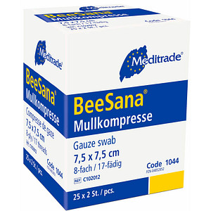Meditrade® Mull-Kompressen BeeSana® 1044 weiß 7,5 x 7,5 cm, 50 St. von Meditrade®