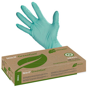 Meditrade® unisex Einmalhandschuhe Nitril® GreenGen® grün Größe S 100 St. von Meditrade®