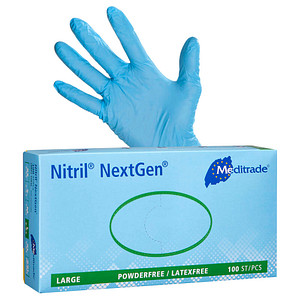Meditrade® unisex Einmalhandschuhe Nitril® NextGen® blau Größe L 100 St. von Meditrade®