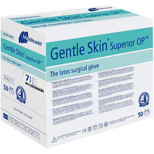 Meditrade® unisex OP-Handschuhe Gentle Skin® Superior OP™ weiß Größe 7,5 50 St. von Meditrade®