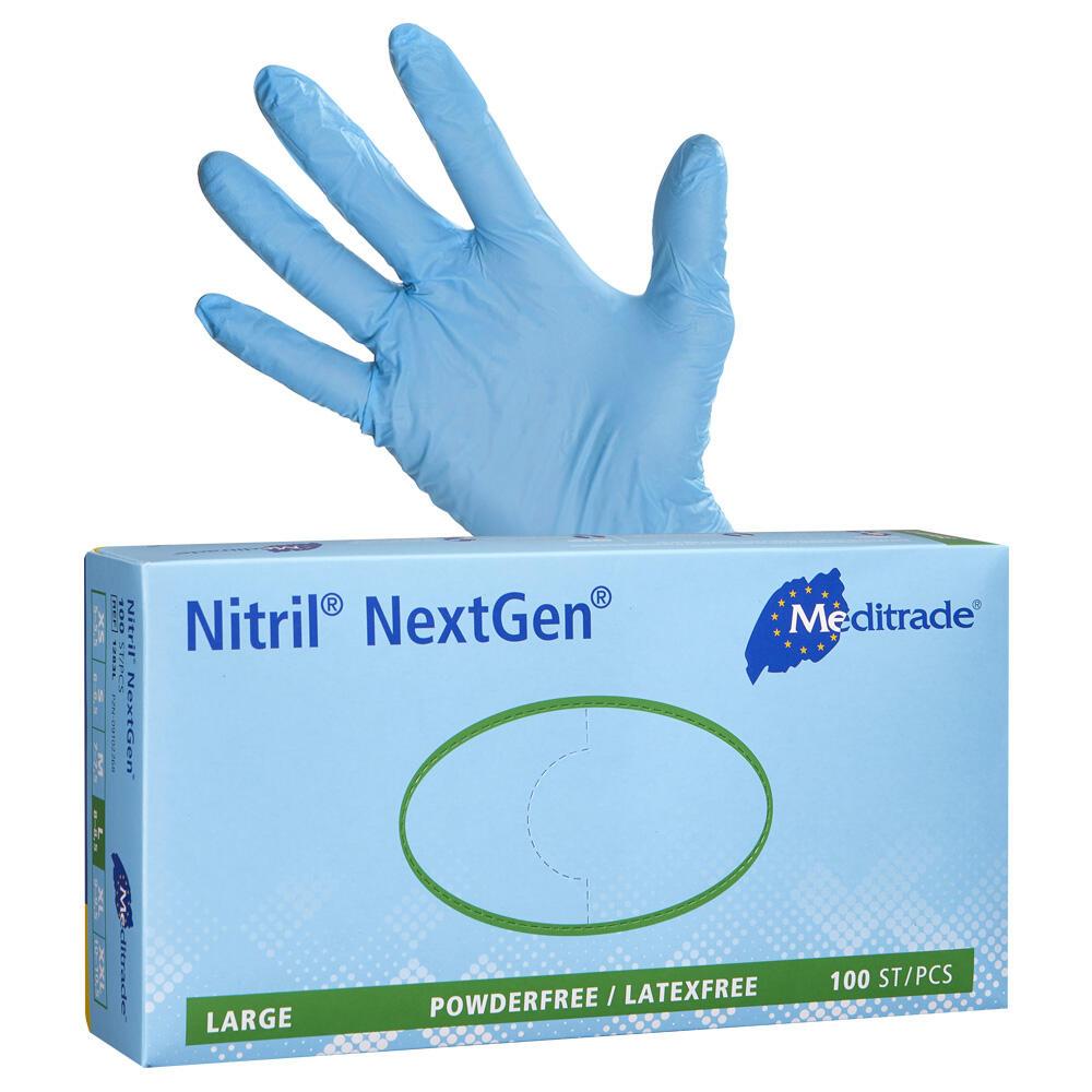 Meditrade® Einmalhandschuhe Nitril® NextGen® L blau von Meditrade®
