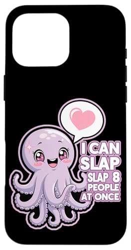 Lustiger Oktopus Witz Humor Hülle für iPhone 16 Pro Max von Meeres-leben Enthusiast Geschenk für Frauen
