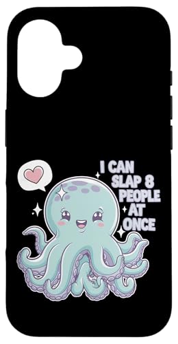 Lustiger Oktopus Witz Humor Hülle für iPhone 16 Lustiger Oktopus Witz Humor Hülle für iPhone 16 von Meeres-leben Enthusiast Geschenk für Frauen