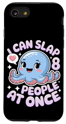 Lustiger Oktopus Witz Humor Hülle für iPhone SE (2020) / 7 / 8 von Meeres-leben Enthusiast Geschenk für Frauen